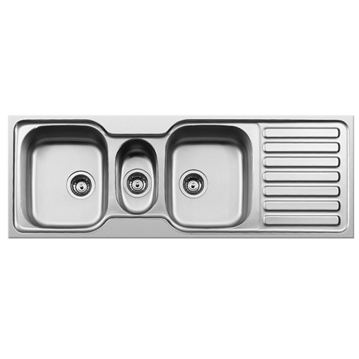 Picture of Kwikot Double End Drop In Sink with Tidy Bowl 1350 x 480
