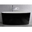 Picture of Victoria + Albert Ios F/Stand Oval Bath Black 1500 x 800