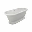 Picture of Victoria + Albert York F/Stand Oval Bath W/ Plinth 1742 x 799