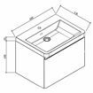 Picture of Milan 600 Single Drawer Vanity Combo