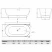 Picture of Duravit Trento Freestanding Bathtub 1680 x 800 mm