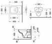 Picture of D-Code Wall-mounted toilet White High Gloss 545 mm