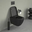 Picture of Happy D.2 Wall-mounted toilet Innenfarbe Anthracite High Gloss, Aussenfarbe Anthracite Matt 540 mm