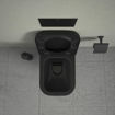 Picture of Happy D.2 Wall-mounted toilet Innenfarbe Anthracite High Gloss, Aussenfarbe Anthracite Matt 540 mm