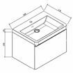 Picture of Milan 600 Single Drawer Vanity Combo
