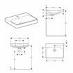 Picture of Smyle Square Wash Basin 600 x 480 1 Tap Hole