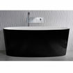 Picture of Victoria + Albert Ios F/Stand Oval Bath Black 1500 x 800