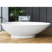 Picture of Victoria + Albert Napoli Freestanding Oval Bath White 1900 x 855