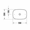 Picture of Duravit Zencha Countertop Basin 550 x 390
