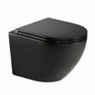 Picture of Gio Alvito Rimless Wall Hung Pan with Soft Close Seat (Matt Black)