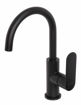 Picture of SATIN BASIN MIXER GOOSENECK BLACK