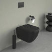 Picture of Happy D.2 Wall-mounted toilet Innenfarbe Anthracite High Gloss, Aussenfarbe Anthracite Matt 540 mm