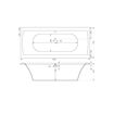 Picture of Bergamo 1800 x 800 Built-In Acrylic Bath