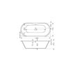 Picture of Darwin Built-In Oval Bath 1700 x 800