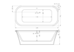 Picture of OTAGO BUILT IN OVAL BATH 1700 x 800