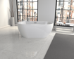 Picture of Zala Free Standing One Piece Acrylic Bath 1440 x 750 mm (White) - No Overflow