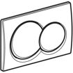 Picture of Geberit Actuator Plate Alpha 01 Dual Flush Chrome Plated