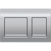 Picture of Geberit Actuator Plate Alpha 25 D-Flush Bright/Chrome