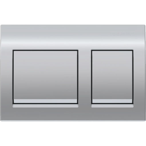 Picture of Geberit Actuator Plate Alpha 25 D-Flush Bright/Chrome