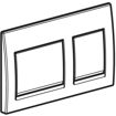Picture of Geberit Actuator Plate Alpha 25 D-Flush  Matt/Crm