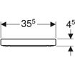 Picture of Geberit Icon Soft Close Overlapping Toilet Seat with Metal Hinges