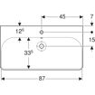 Picture of Smyle Square Wash Basin 900 x 480 1T/H