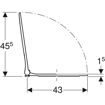Picture of Geberit Smyle Square Soft Closing Sandwich Type Seat (Seat only)