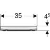 Picture of Geberit Smyle Square Soft Closing Sandwich Type Seat (Seat only)