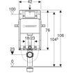 Picture of Geberit Alpha Kombifix Concealed Cistern 106 / 12 cm 110.238.00.2