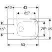 Picture of Abalona Sq Wall Hung Rimfree Pan