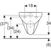 Picture of Abalona Sq Wall Hung Rimfree Pan
