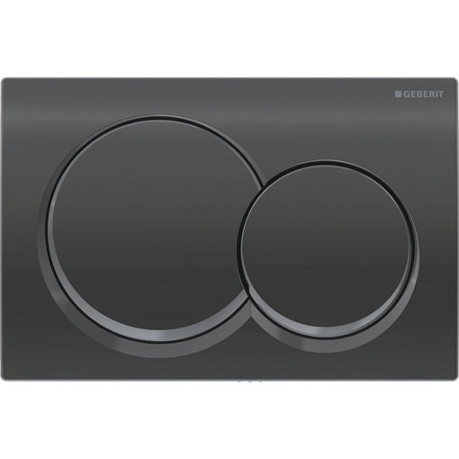 Picture of ACT PLATE ALPHA 01 D-FLUSH BLACK CHROME