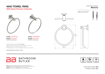 Picture of Bathroom Butler 4640 Towel Ring Champagne Gold