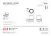 Picture of Bathroom Butler 5832 Tumbler & Holder Polished