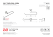 Picture of Bathroom Butler Open Towel Ring Polished