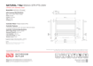 Picture of Bathroom Butler Natural 7 Bar 650 mm Heated Towel Rail Straight PTS Switch Polished