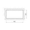 Picture of CLASSIC 2.5 B INSET SINK 1000 x 500