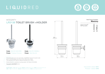 Picture of Liquid Red Integrity Toilet Brush & Holder Black
