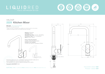 Picture of Liquid Red Valour Single Lever Kitchen Mixer (Matt Black)