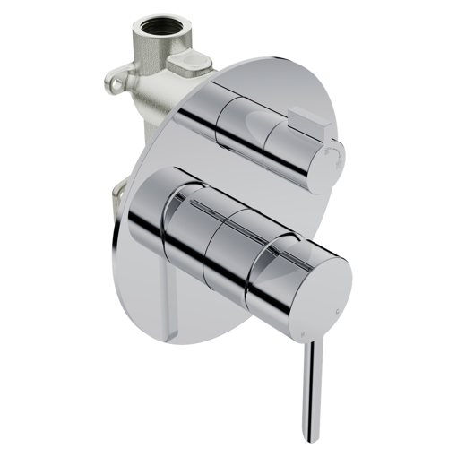 Picture of STILO (1412) Shower Mixer wDivert + Concealed Body -CHRM