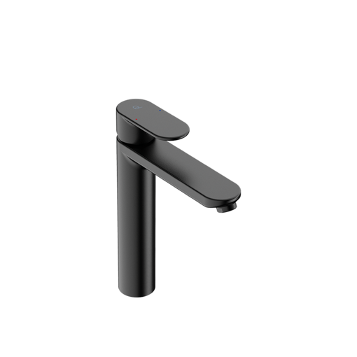 Picture of Liquid Red Solace Tall Basin Mixer 210 mm (Matt Black)