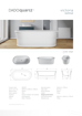 Picture of Dadoquartz Victoria Freestanding Bath 1800 x 900 (White)