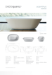 Picture of Dadoquartz Acanthus Freestanding Bath 1855 x 1130
