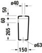 Picture of D-Code Cistern White 175 mm