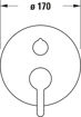 Picture of C.1 Single lever shower mixer for concealed installation Chrome High Gloss