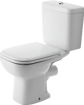Picture of D-Code Toilet close-coupled White High Gloss 650 mm
