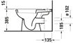 Picture of D-Code Toilet close-coupled White High Gloss 650 mm
