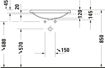 Picture of D-Neo Built-in basin White High Gloss 600 mm