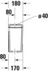 Picture of D-Neo Cistern White 180 mm