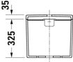 Picture of D-Neo Cistern White 180 mm